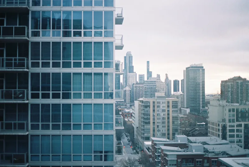 Glass Grid, Distant Skyline